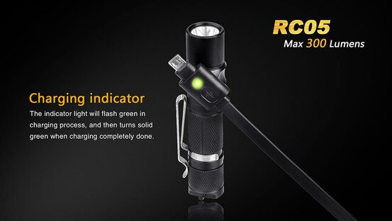 Taktická baterka Fenix RC05 nabíjateľná