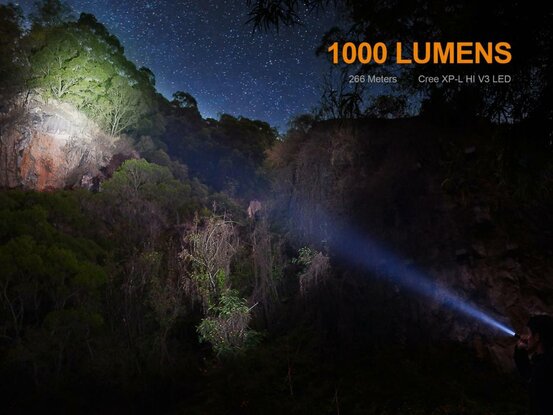 Taktická baterka UC35 XP-L nabíjateľná (1000lm)