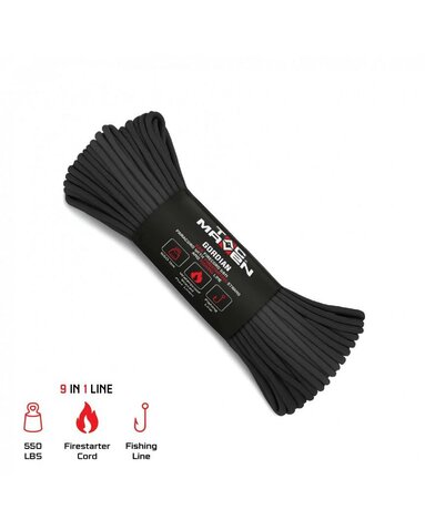 Gordian 550 paracord zsinór 4mm/15m fekete