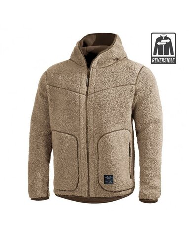 Pentagon Ianos 2in1 fleece Sherpa kabát khaki / RAL7013