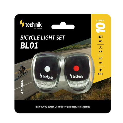 Technik szilikon kerékpárlámpa készlet (10 lm)