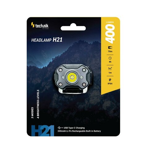 Technik H21 tölthető fejlámpa (400lm)