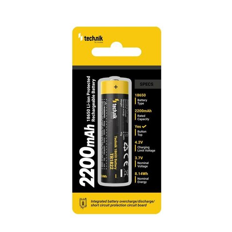 Technik 18650 TR1822 2200mAh 3,7V B1 akkumulátor