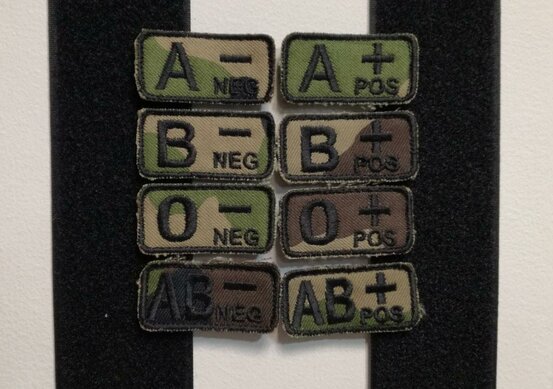 Nášivka krvnej skupiny vz. 97 (velcro)