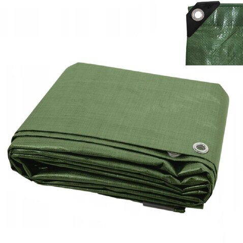 Vízálló takaróponyva 110g 3x4m zöld