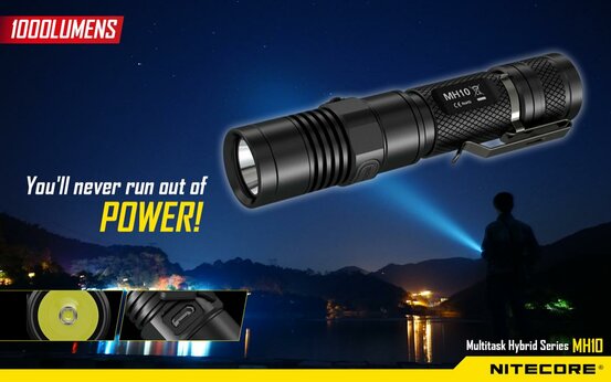 Svietidlo Nitecore MH10 - 1000 lumenov/232m