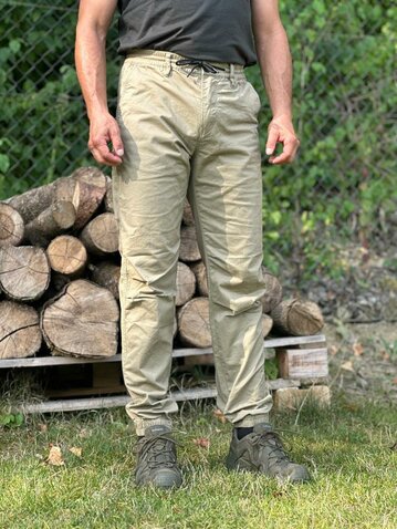 Nohavice Nolan Vintage Industries dark khaki