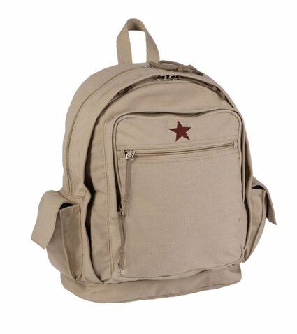 Canvas Red Star 100% pamut hátizsák 25l khaki