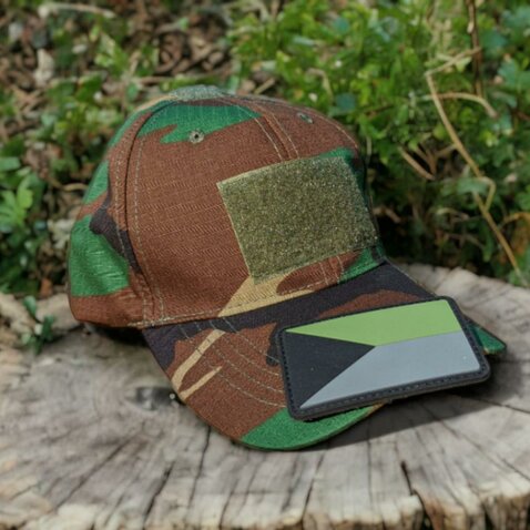 Šiltovka Rip/Stop Tactical Patch Česko woodland