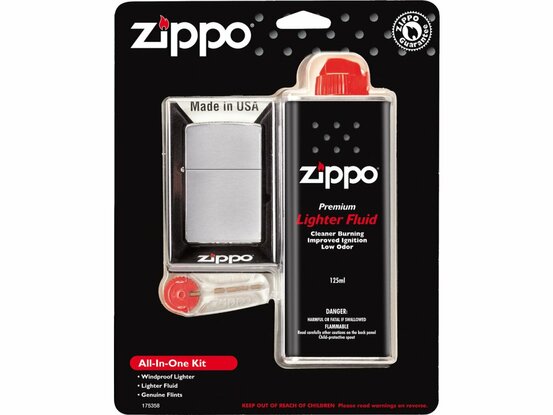 Zippo készlet - öngyújtó, kövek, utántöltés