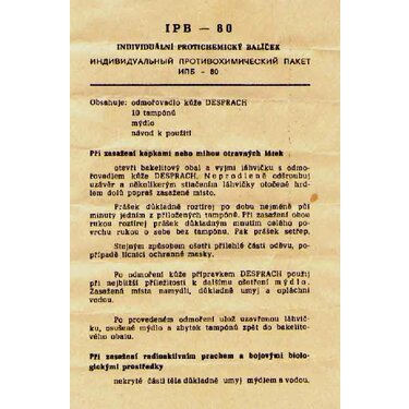 IPB-80 Individuálny Protichemický Balíček
