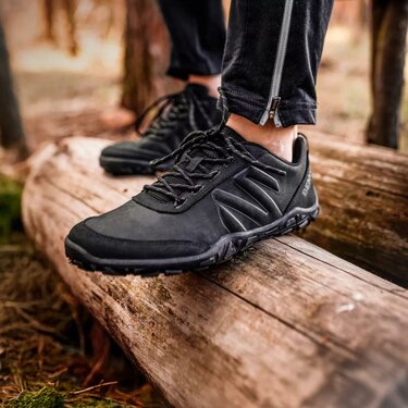 Barefoot kožené graphite-čierne