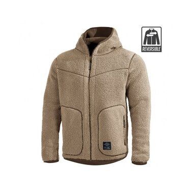 Pentagon Ianos 2in1 fleece Sherpa kabát khaki / RAL7013