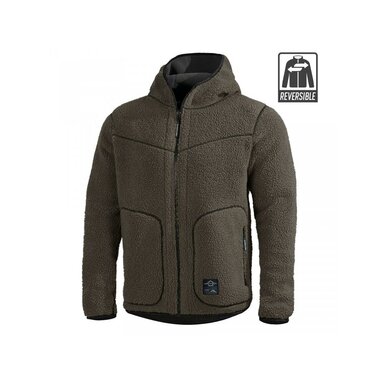Pentagon Ianos 2in1 fleece Sherpa kabát RAL7013 / fekete