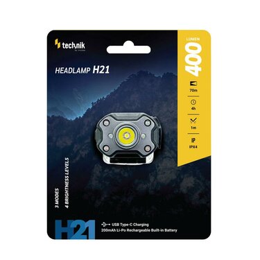 Technik H21 tölthető fejlámpa (400lm)