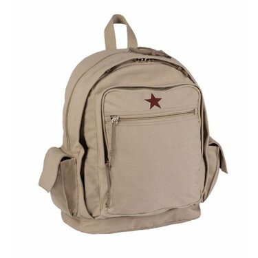 Canvas Red Star 100% pamut hátizsák 25l khaki