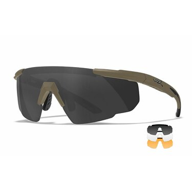 WileyX Saber Advanced taktikai szemüveg Tan smoke/clear/rust