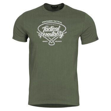 Pentagon Ageron Tactical Mentality póló olívazöld