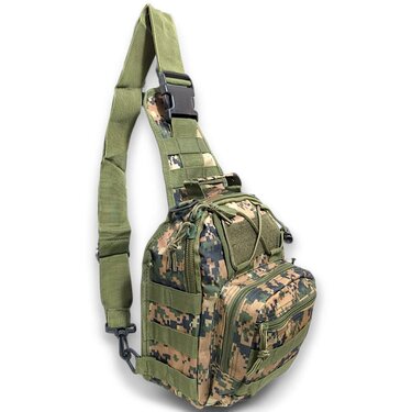 Taška cez rameno Areswer Fastbag digital woodland