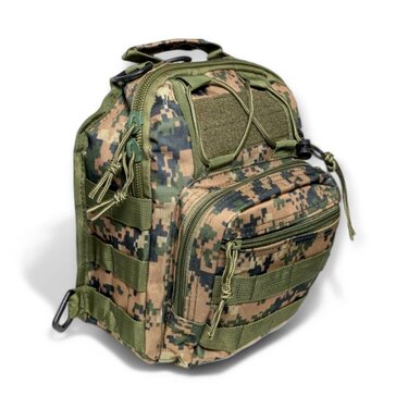 Taška cez rameno Areswer Fastbag digital woodland