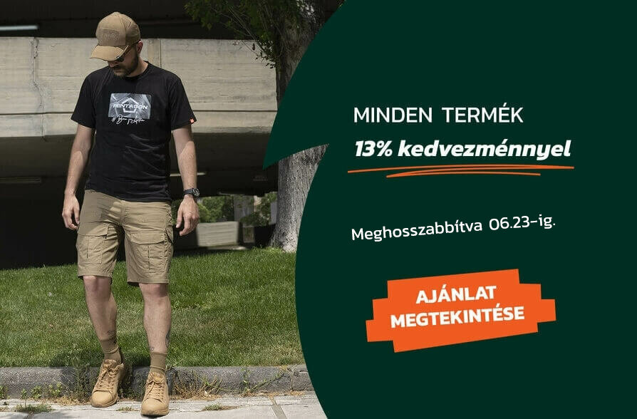 Minden termék 13% kedvezménnyel