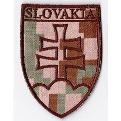 Szlovák címer felvarró SVK vz. 2007 sivatag 