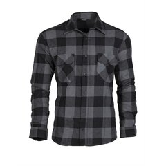Mil-Tec flanel ing szürke-fekete