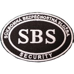 Felvarró SBS Security (90x60mm)