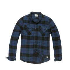 Vintage Industries Sem Kobalt Check flanel ing