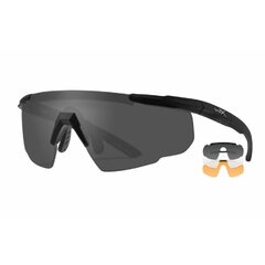 WileyX Saber Advanced taktikai szemüveg Black smoke/clear/rust