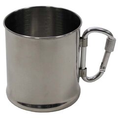 Pohár karabinerrel 220ml rozsdamentes acél