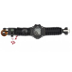 Barbaric 6in1 survival digi paracord óra fekete