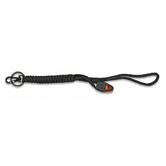 Paracord kulcstartó síppal fekete