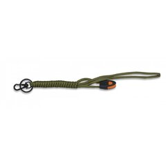 Paracord kulcstartó síppal olívazöld