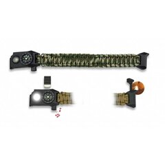 Survival világító paracord karkötő camo
