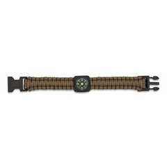 Paracord karkötő iránytűvel coyote