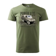 Póló ARMY motívummal "PRAGA V3S" olívazöld