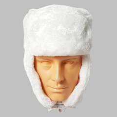 Műszőrme sapka fehér
