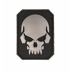 Skull 3D tépőzáras felvarró fekete