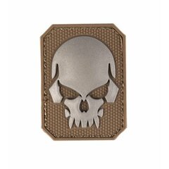 Skull 3D tépőzáras felvarró coyote