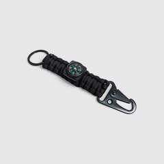 Rinokor 2in1 paracord kulcstartó fekete