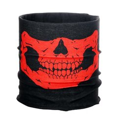 Multifunkciós sál Skull fekete-piros
