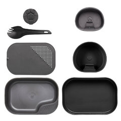 Wildo 7-részes kemping étkészlet shadow grey / fekete