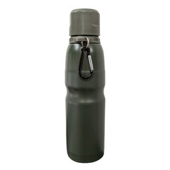 Barbaric termosz karabinerrel 500ml zöld