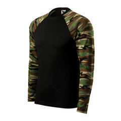LS póló camouflage brown